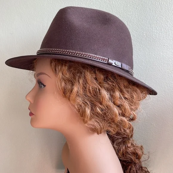 Scala Classico brown wool felt fedora - Picture 3 of 12